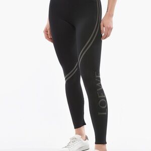 Loewe women’s Black Logo Leggings New! Size S